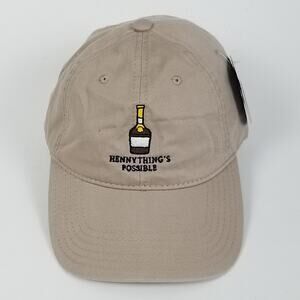 Hennything's Possible Hat Cap Strap Back Khaki Embroidered Bottle Graphic Mens